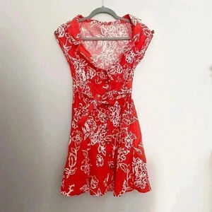 Free People‎ linen floral mini dress 2